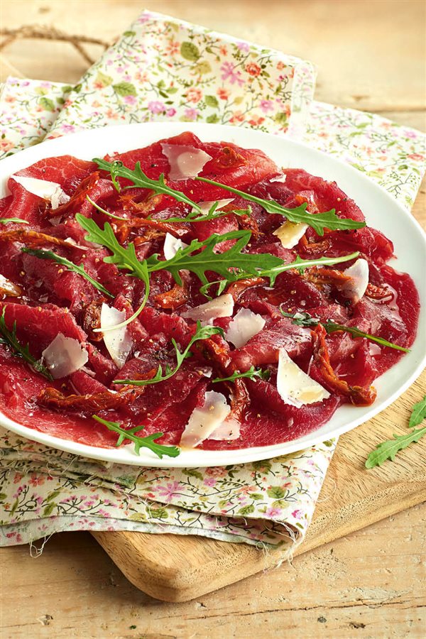 Recetas para adelgazar: carpaccio ternera.