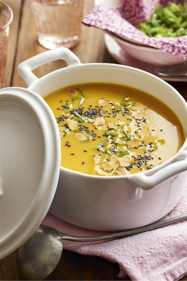 Recetas para adelgazar: crema de calabaza con cero grasas.