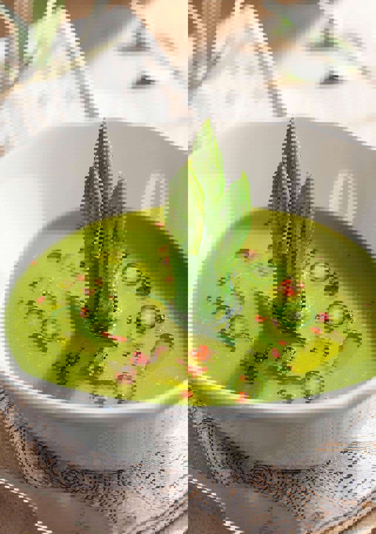 Crema de espárragos verdes