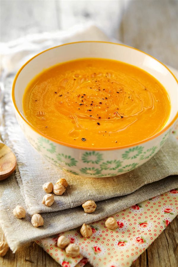 Recetas para adelgazar: crema de garbanzos.
