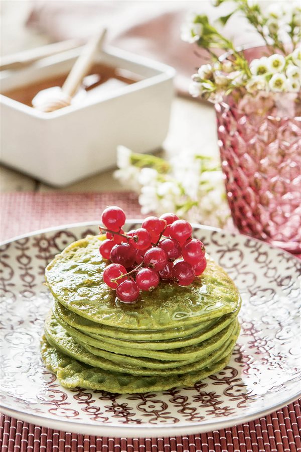 Tortitas de té matcha