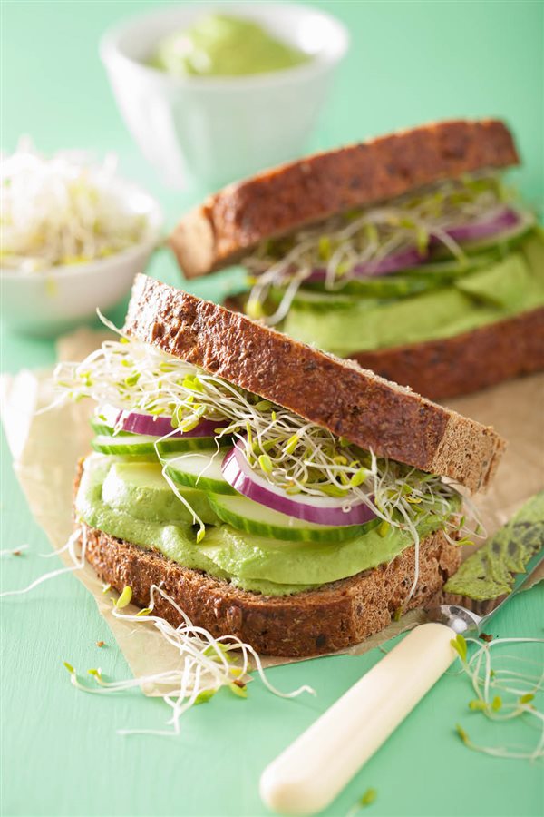 Sándwich de aguacate