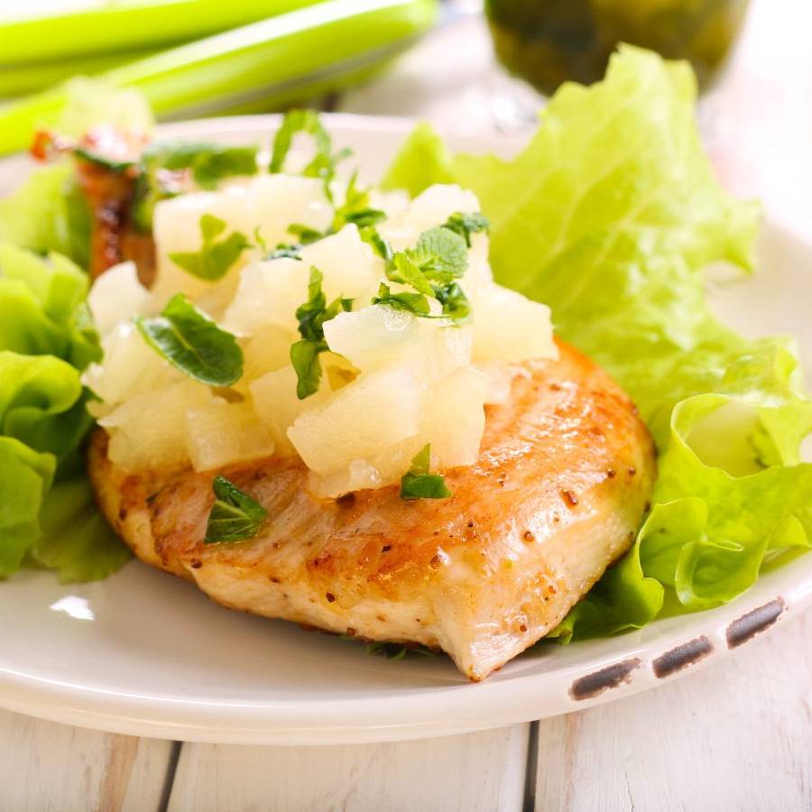 dieta piña pollo