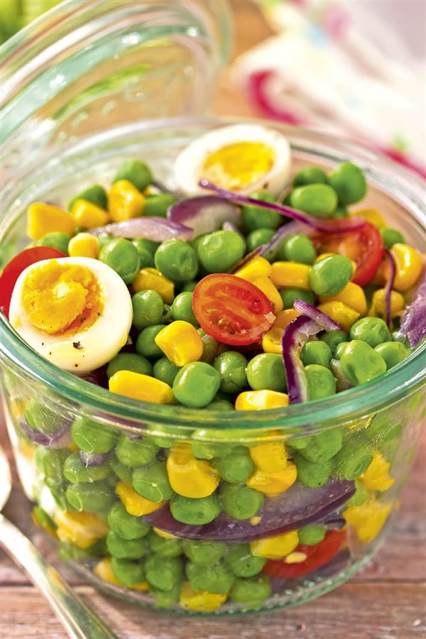 Recetas para adelgazar: ensalada de guisantes.
