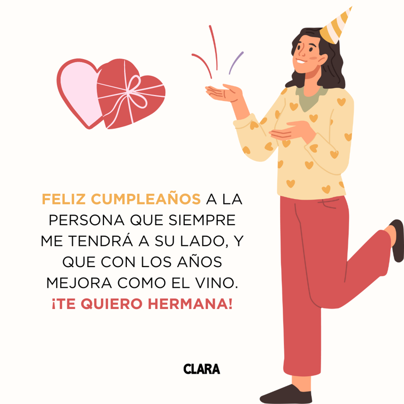 frases feliz cumpleaños hermana