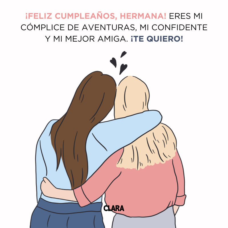 frases feliz cumpleaños hermana