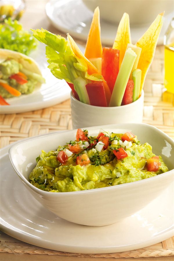 Guacamole con crudités