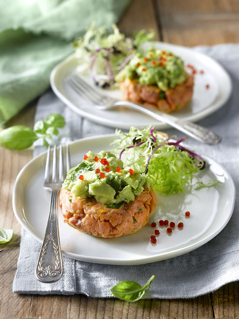 Hamburguesa de salmón