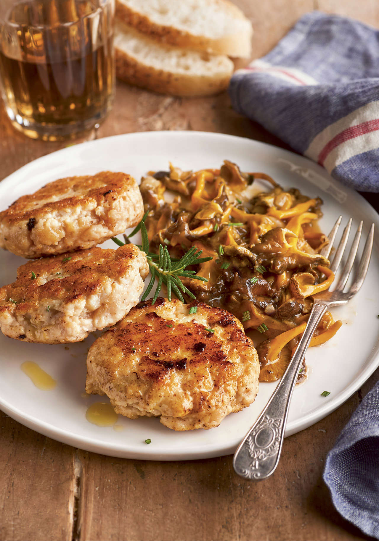 recetas con pechuga de pollo hamburguesas setas