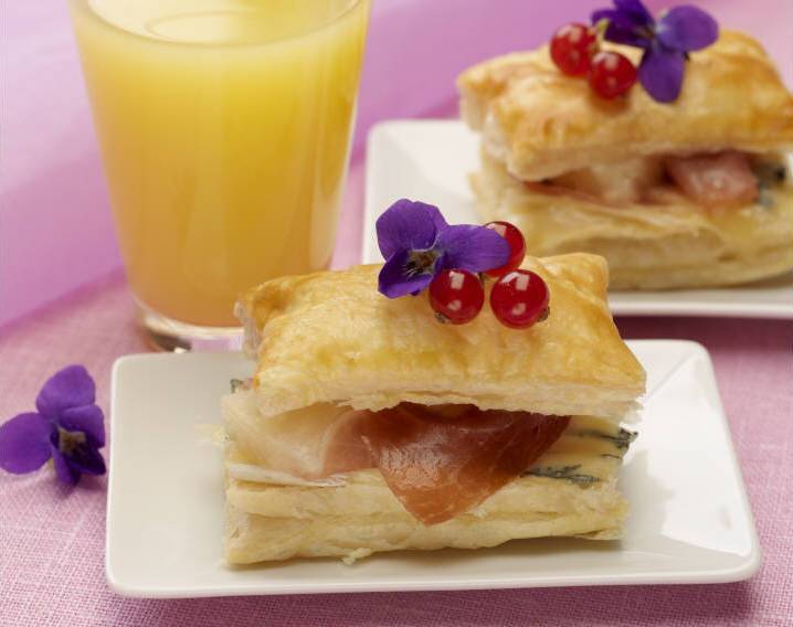 203578 O Milhojas de jamón y queso. Milhojas de jamón y queso