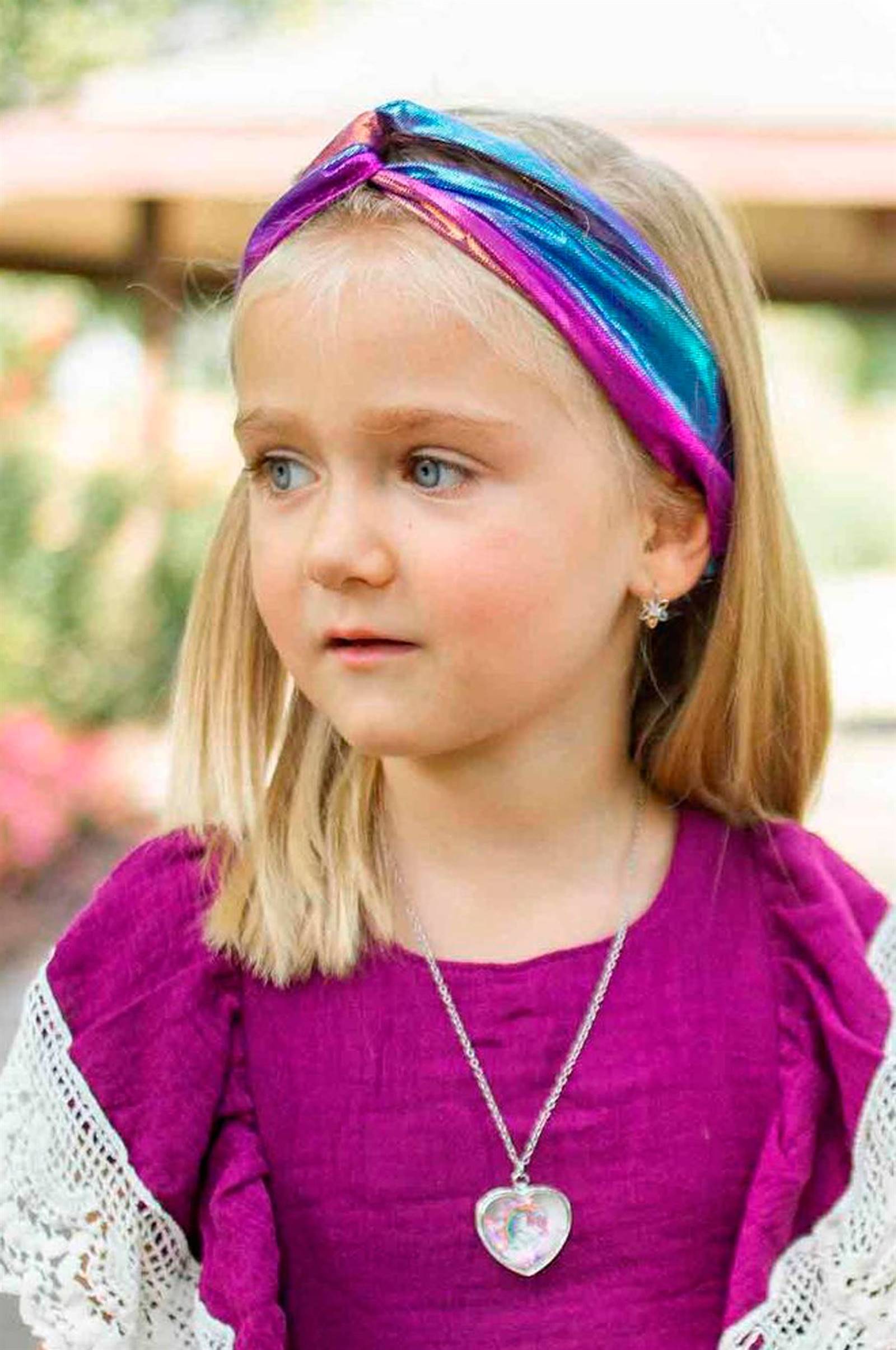 Peinados para niñas pelo suelto con turbante