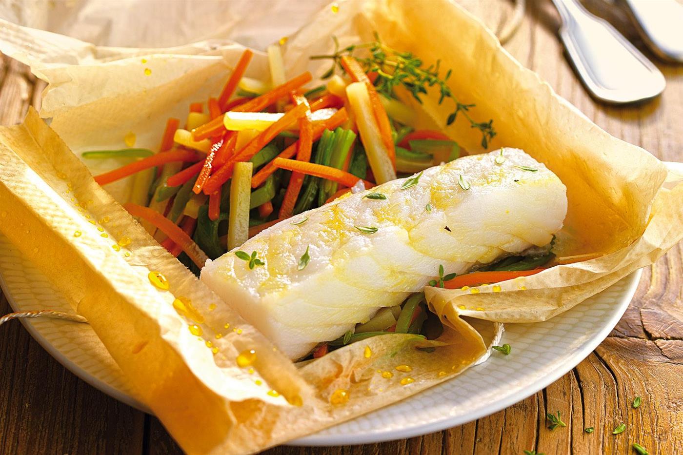 recetas vientre plano bacalao verduritas
