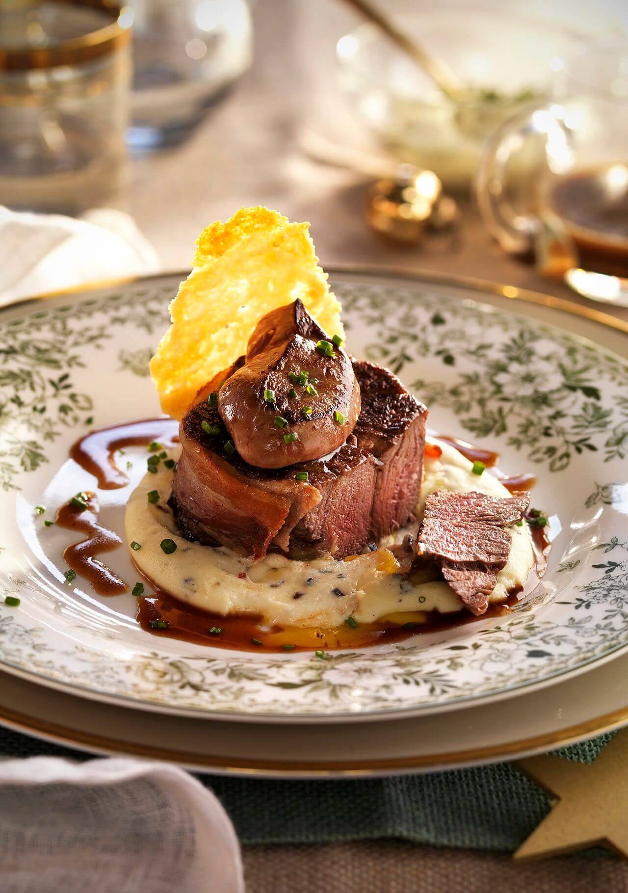 cena romántica en casa solomillos al foie