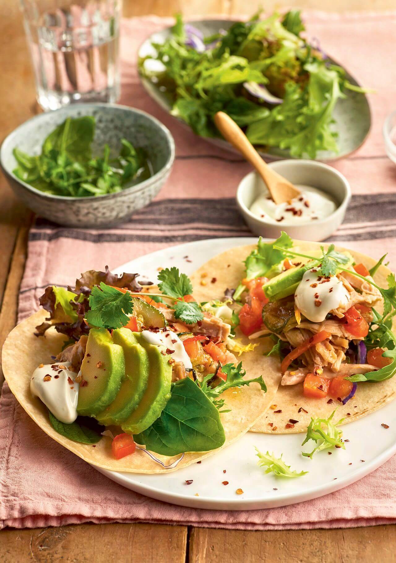 batch cooking tacos