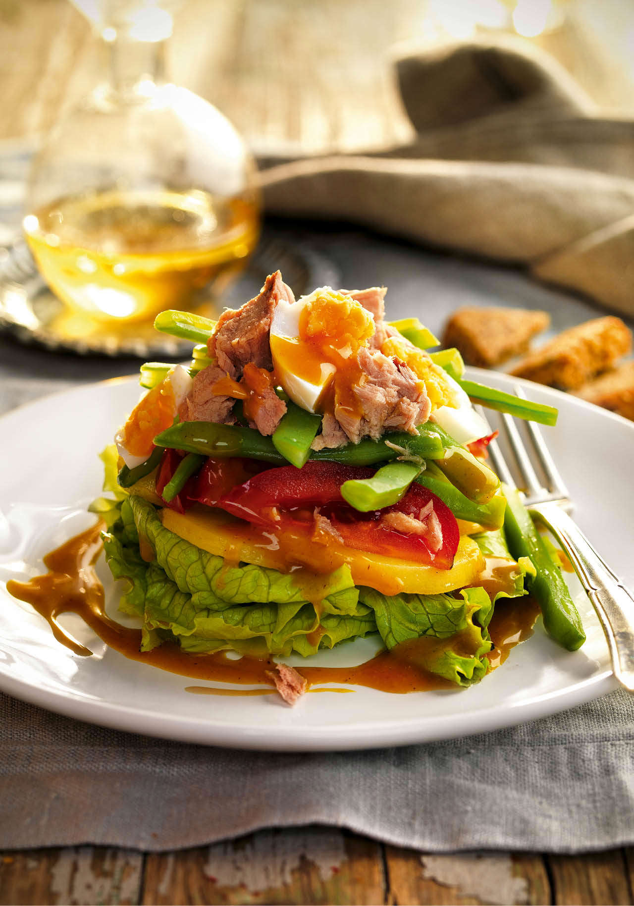 recetas rapidas con procesados saludables ensalada atun huevo