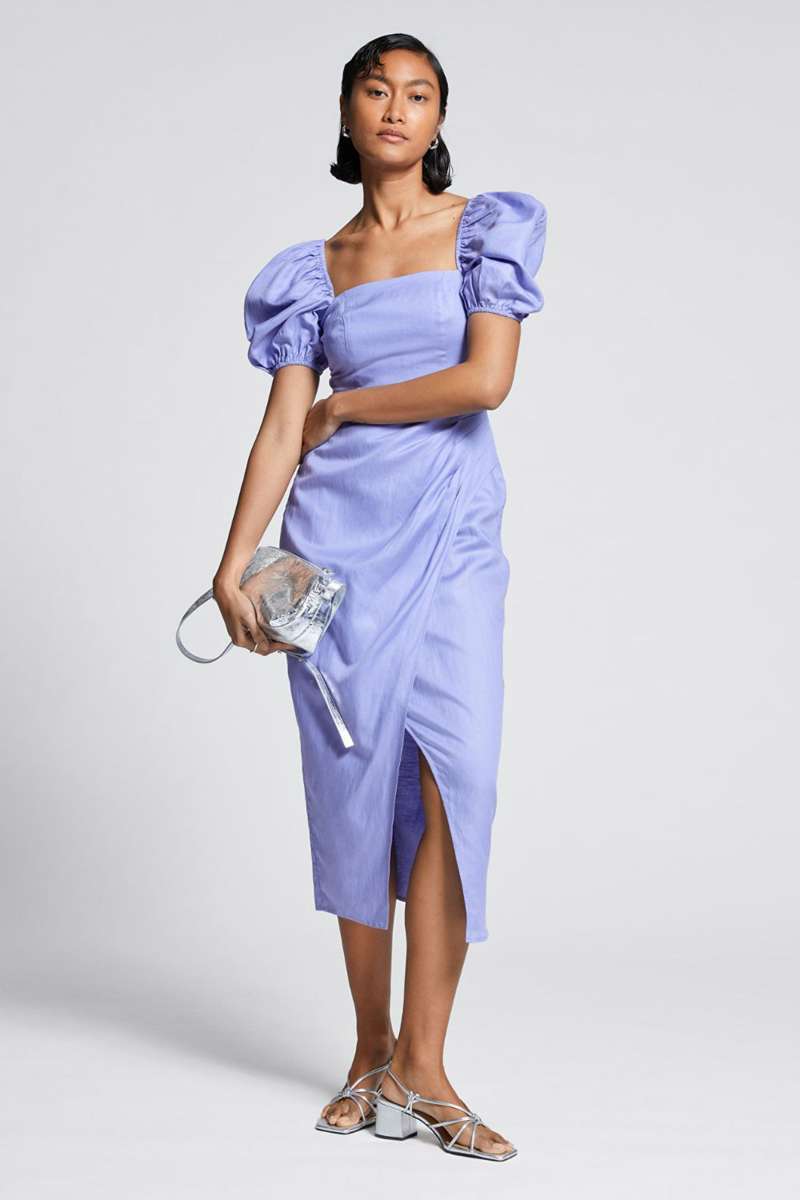 Vestido de invitada de verano: malva